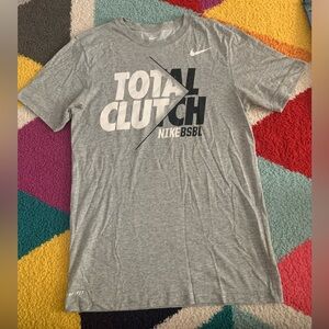 Grey Nike Men’s Dri-Fit Short Sleeve T-shirt, Size: Small